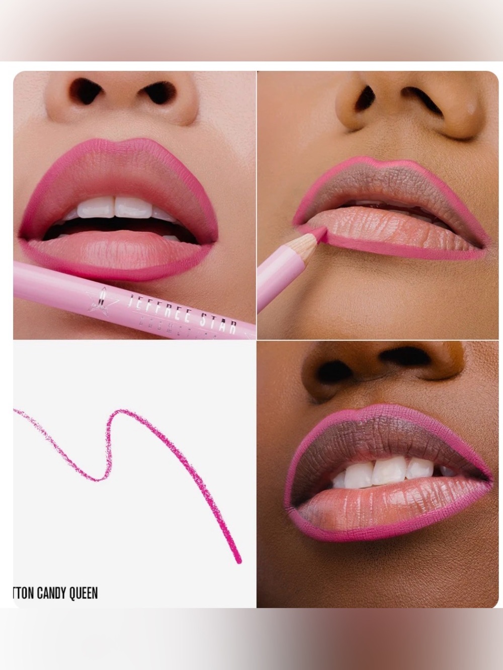 Jeffree Star Cotton Candy Queen Lip Liner - Bright Pink